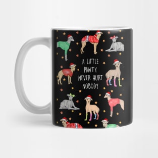 CHRISTMAS PAWTY WHIPPETS Mug